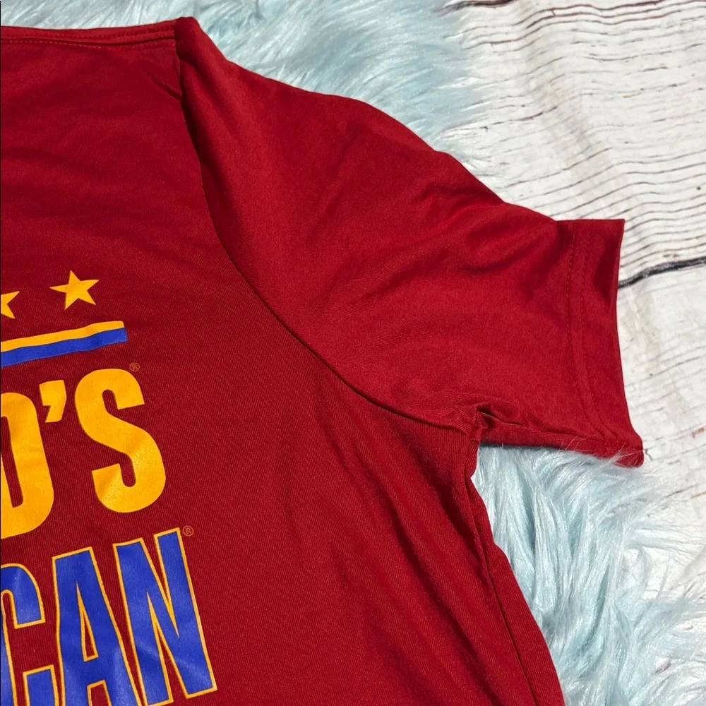 Adidas McDonald's All American Red Short Sleeve Tee Shirt sz M